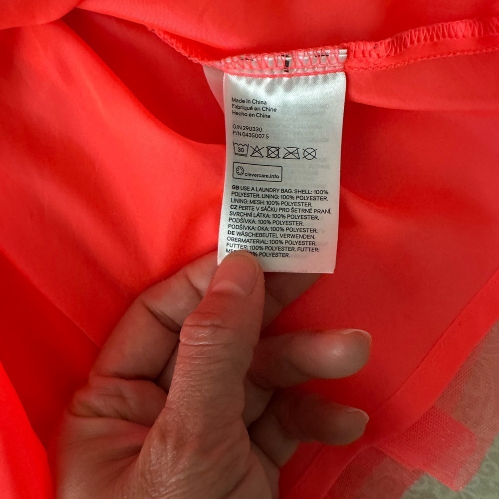 H&M Neón Orange Mini Skirt - Picture 6 of 7